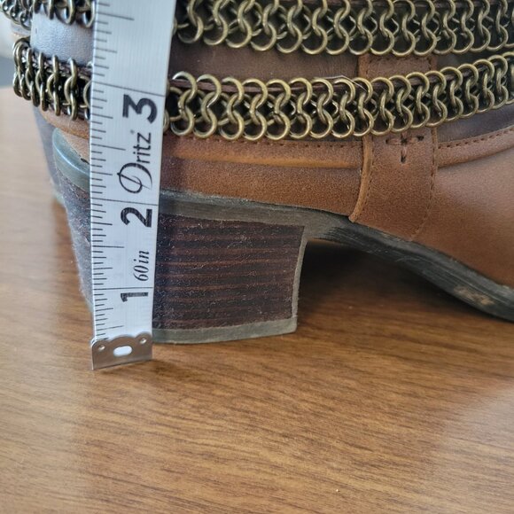 Buckle Bull Boxer Women’s Sz 7.5 Ankle Booties, Brown, Inside Zipper, EUC - Picture 11 of 11